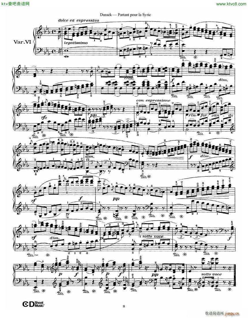 Dussek Partant Pour La Syrie(����V)8