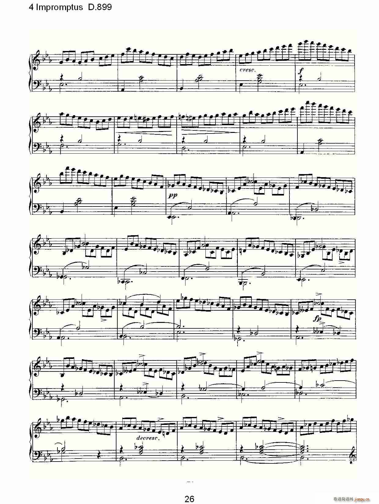 4 Impromptus D.899(ʮ�ּ�����)26
