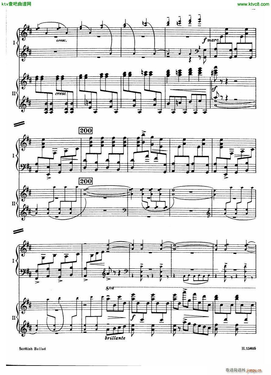 Britten Scottish Ballad op 26 arr for 2 pianos(����V)22
