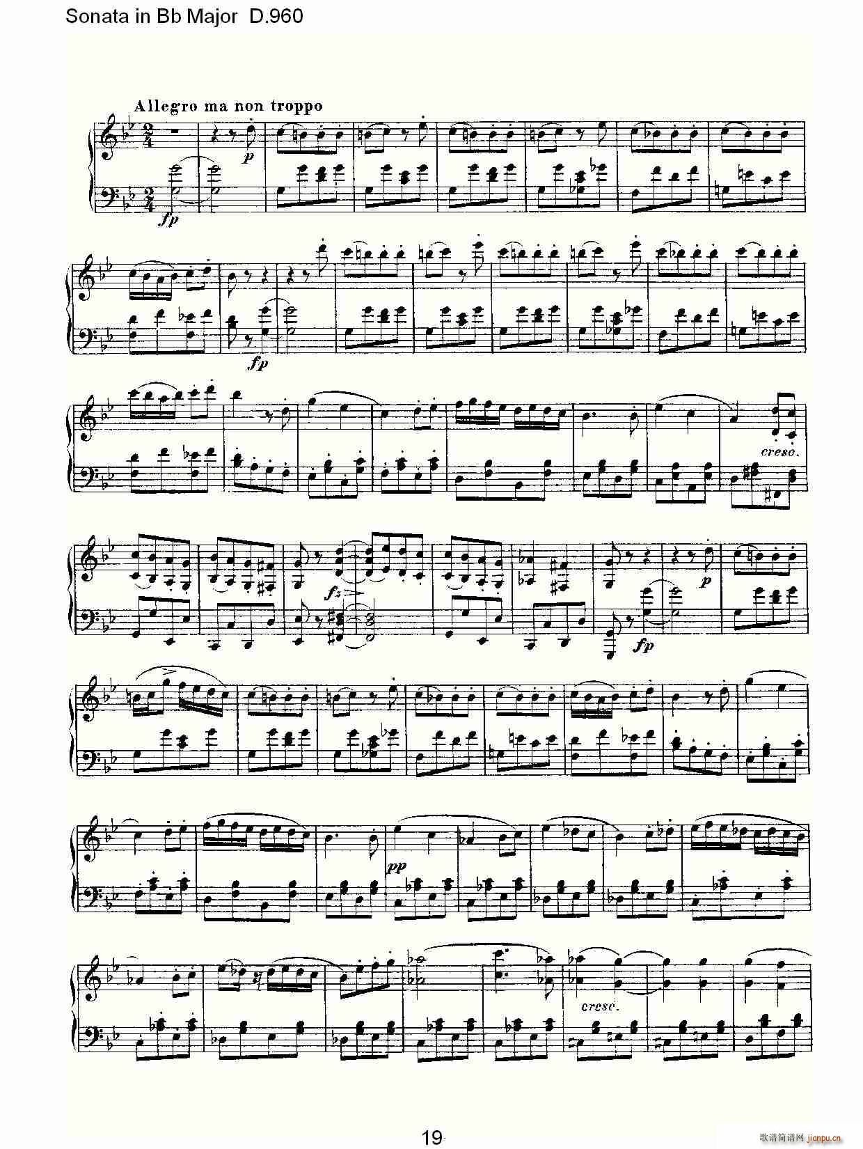 Sonata in Bb Major D.960(ʮ�ּ�����)19