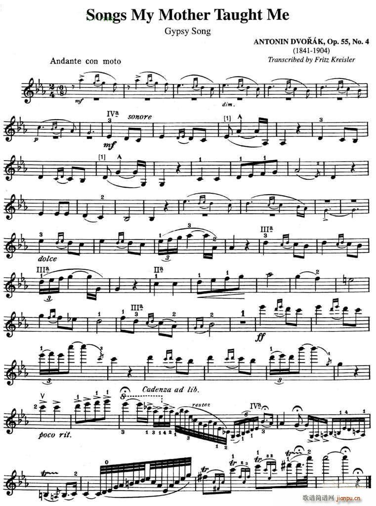 SONGS MY MOTHER TAUGHT ME(ʮ�ּ�����)1