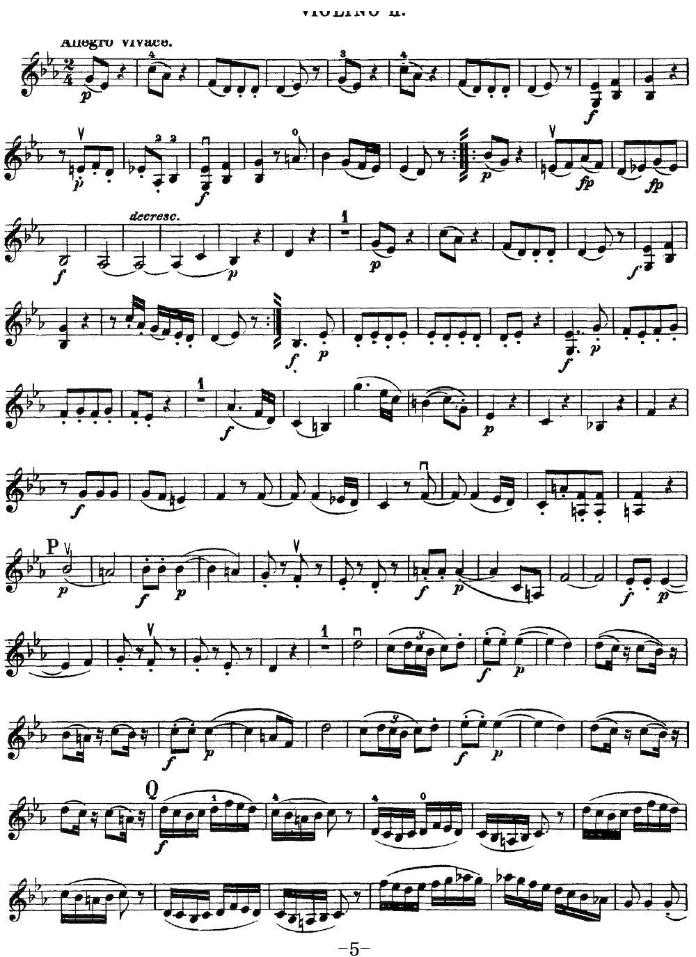 Mozart Quartet No 16 in Eb Major K 428 Violin 2(ʮ�ּ�����)5