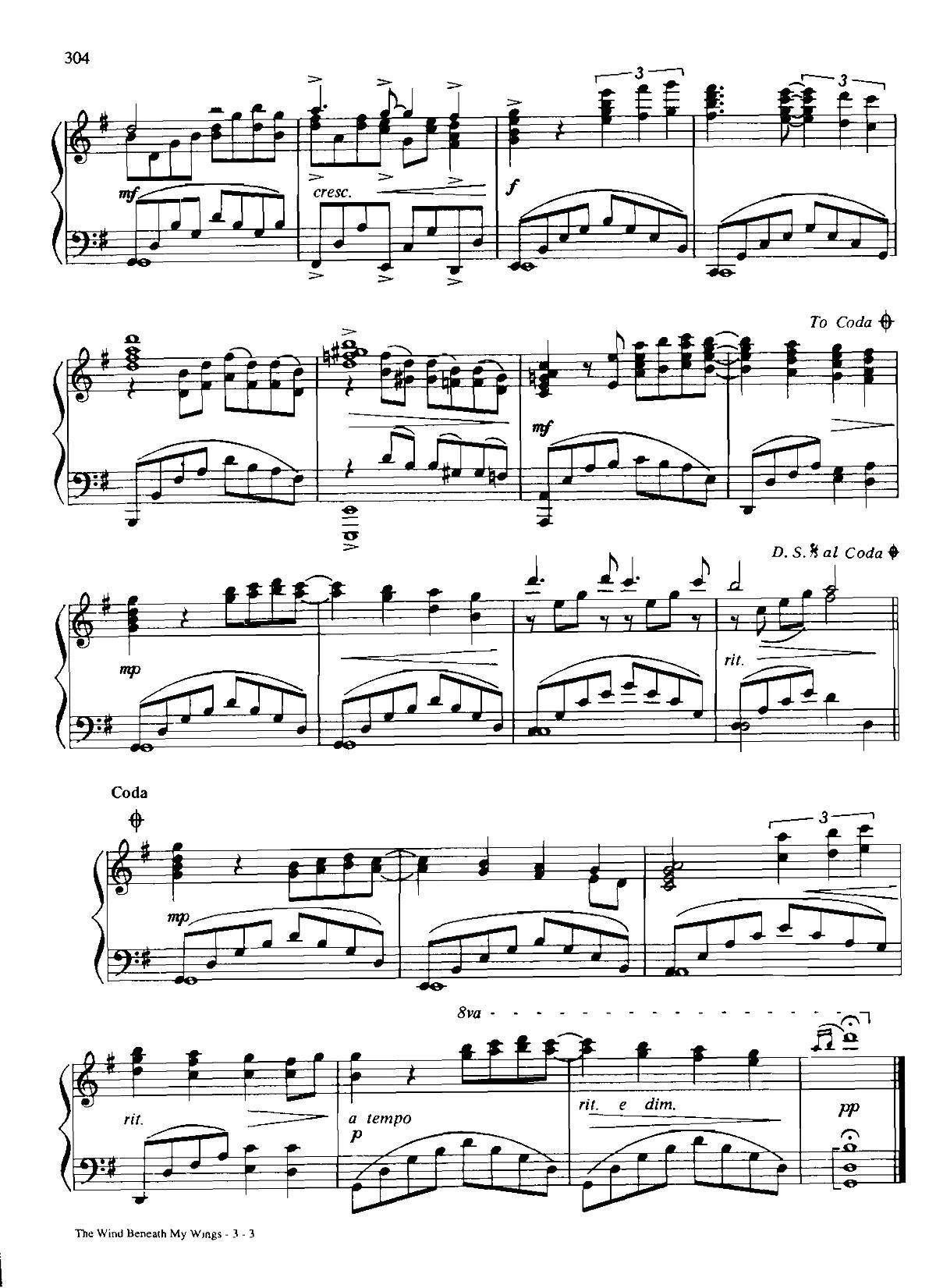 THE WIND BENEATH MY WINGS Dan Coates �������{ ��(����V)3