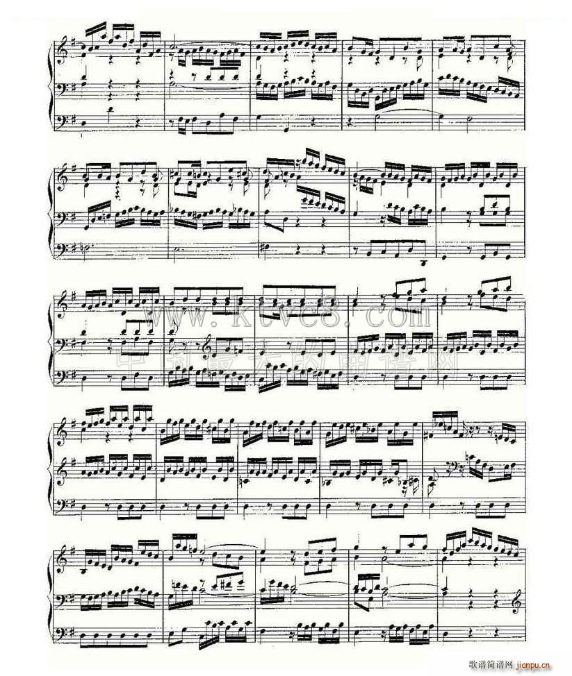Prelude and Fugue in G Major BWV 541 ���L(f��ng)���V(ʮ�ּ�����)3