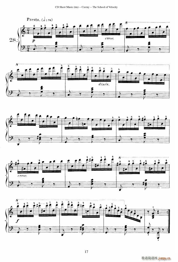 Czerny op 299 Schule der Gel ufigkeit 2(����V)17