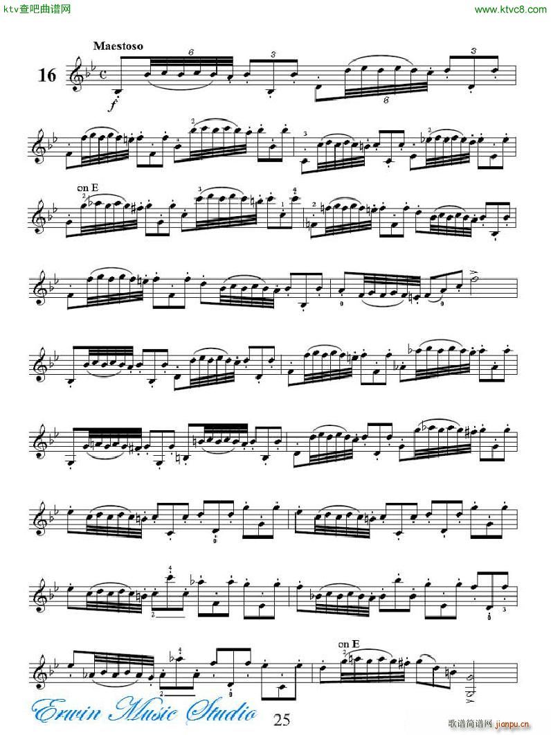 ���R�ɠ� 42�׾�����Rudolphe Kreutzer 42 Studies 13 21(ʮ�ּ�����)6