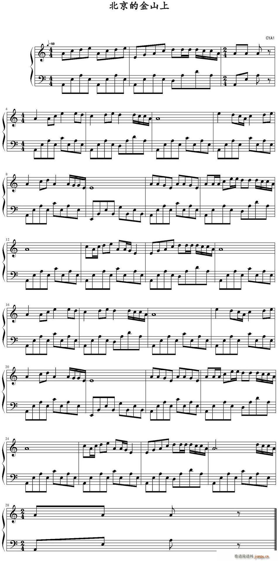 �����Ľ�ɽ�� CYA1�����(ʮ�ּ�����)1