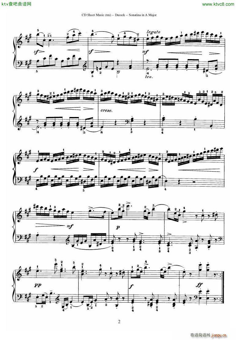 Dussek Sonatina in G Major(����V)21