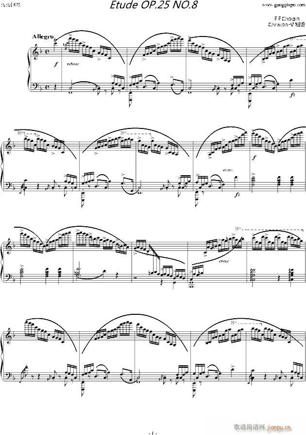 Ф����� Etude OP 10 No 8(����V)1