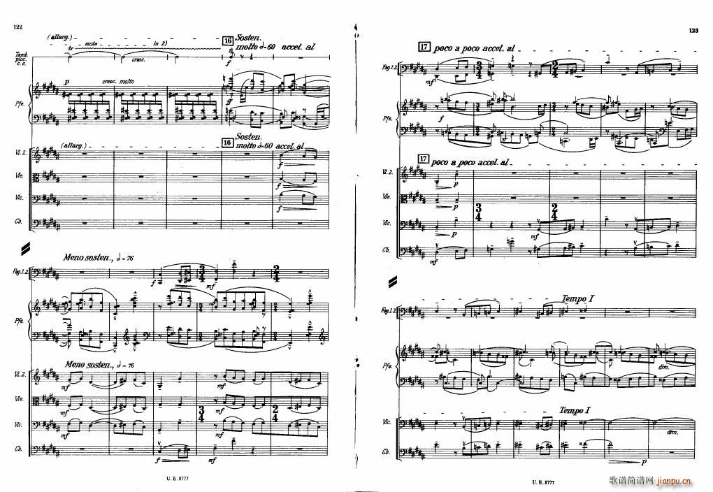 Bartok SZ 83 Piano Concerto No1 Full Score ��(����V)21