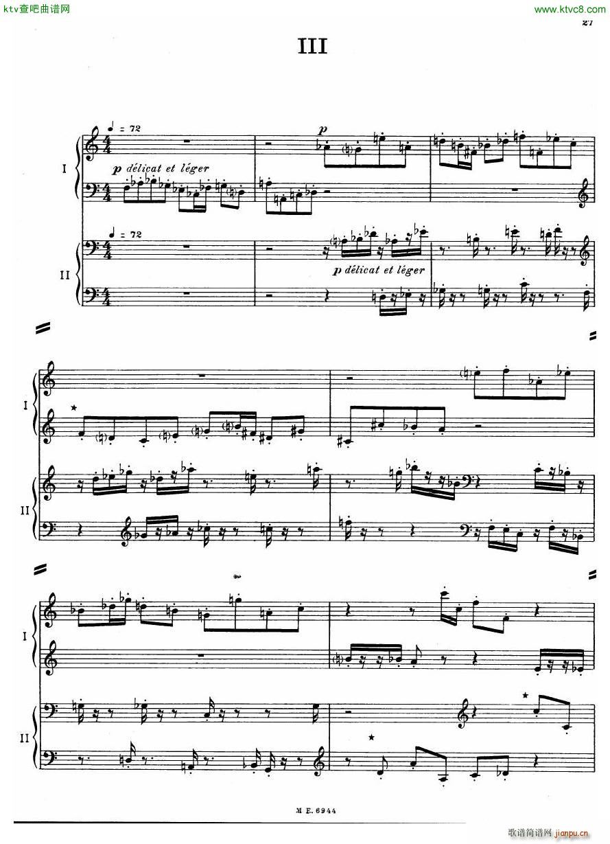 Auric Partita for two pianos(����V)27