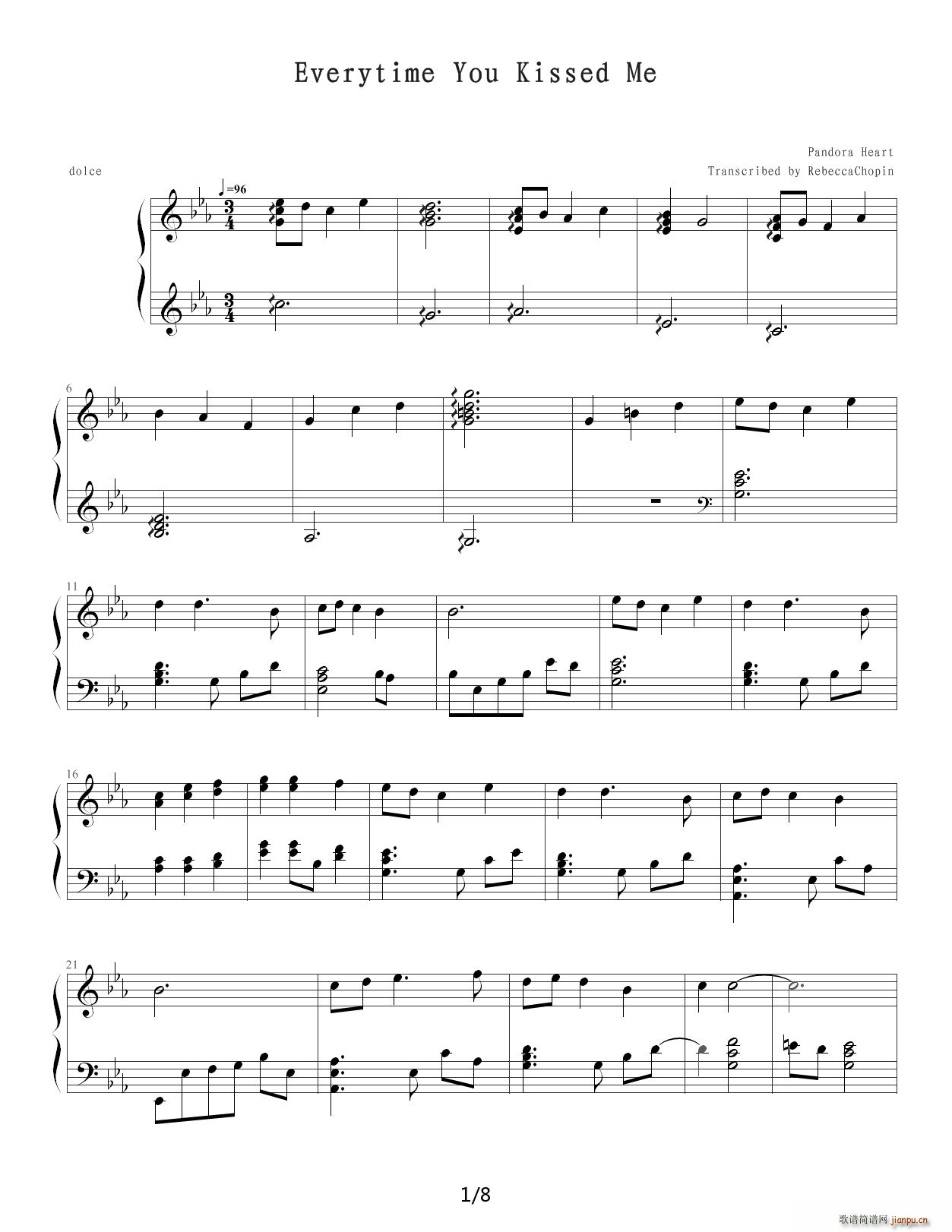 Everytime You Kissed Me ��E�{(����V)1