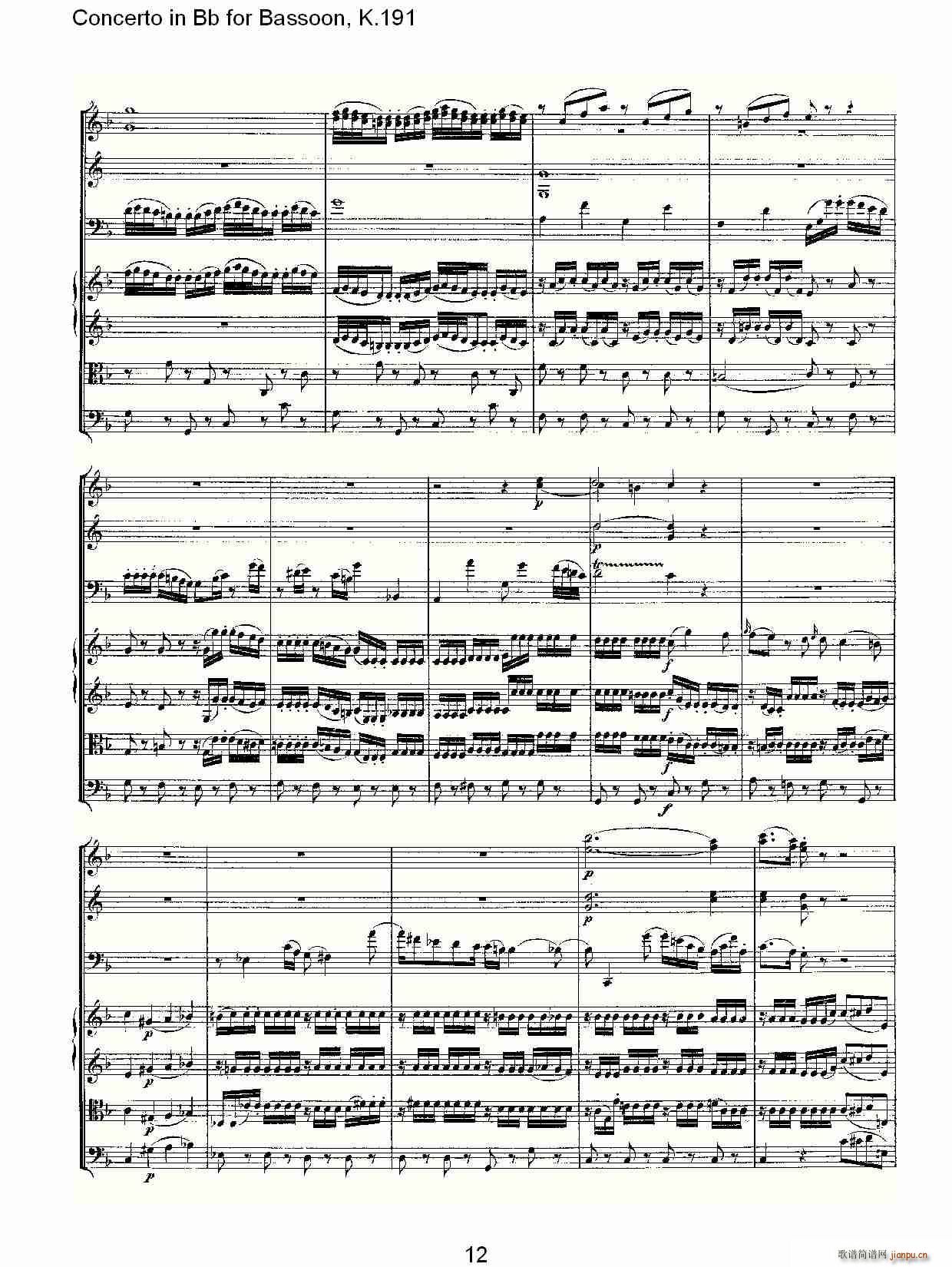 Concerto in Bb for Bassoon, K.191(ʮ�ּ�����)13