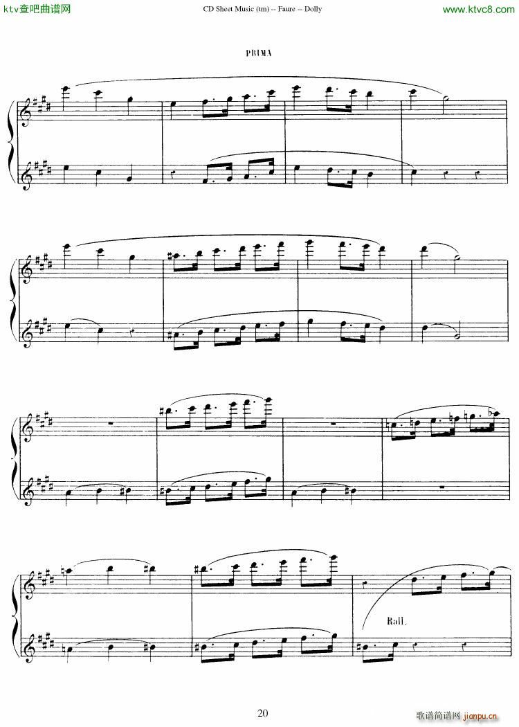 Faur�� op 56 Dolly Suite(����V)21