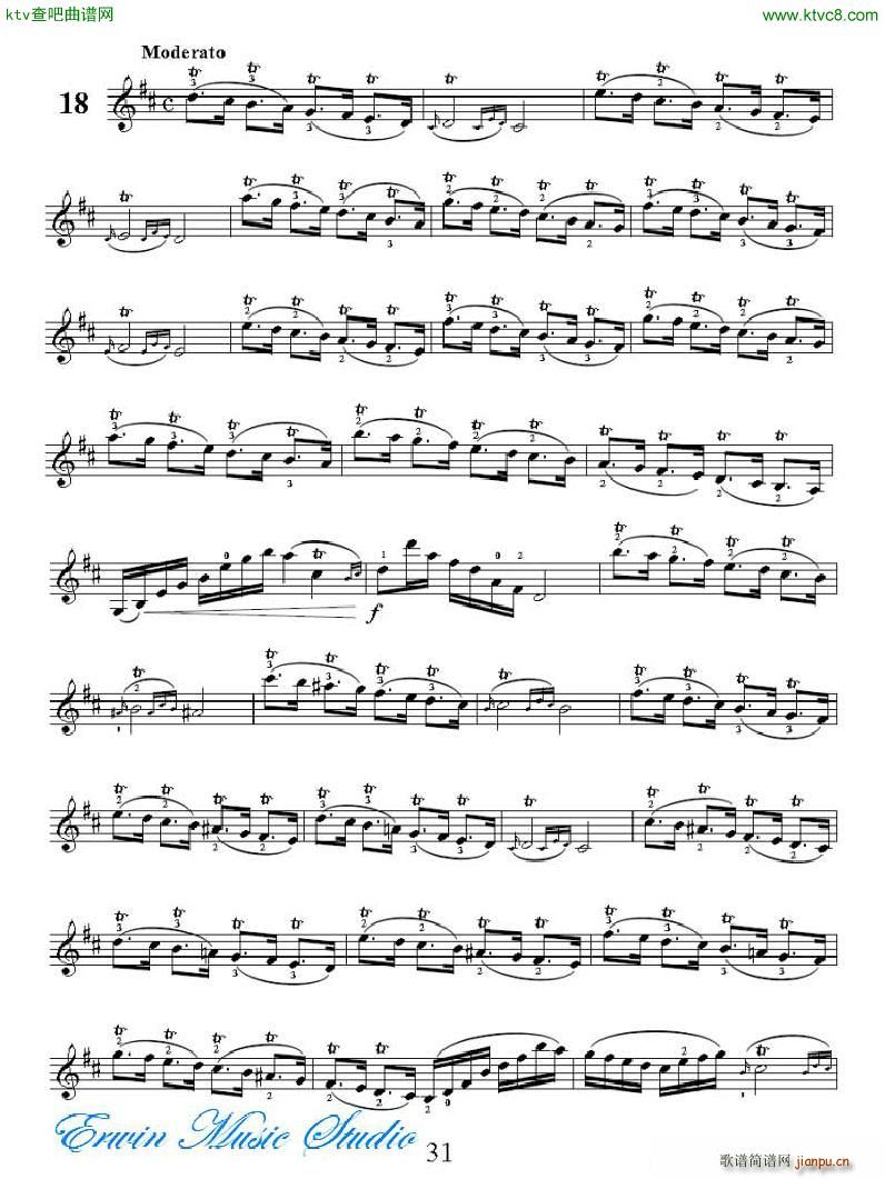 ���R�ɠ� 42�׾�����Rudolphe Kreutzer 42 Studies 13 21(ʮ�ּ�����)12