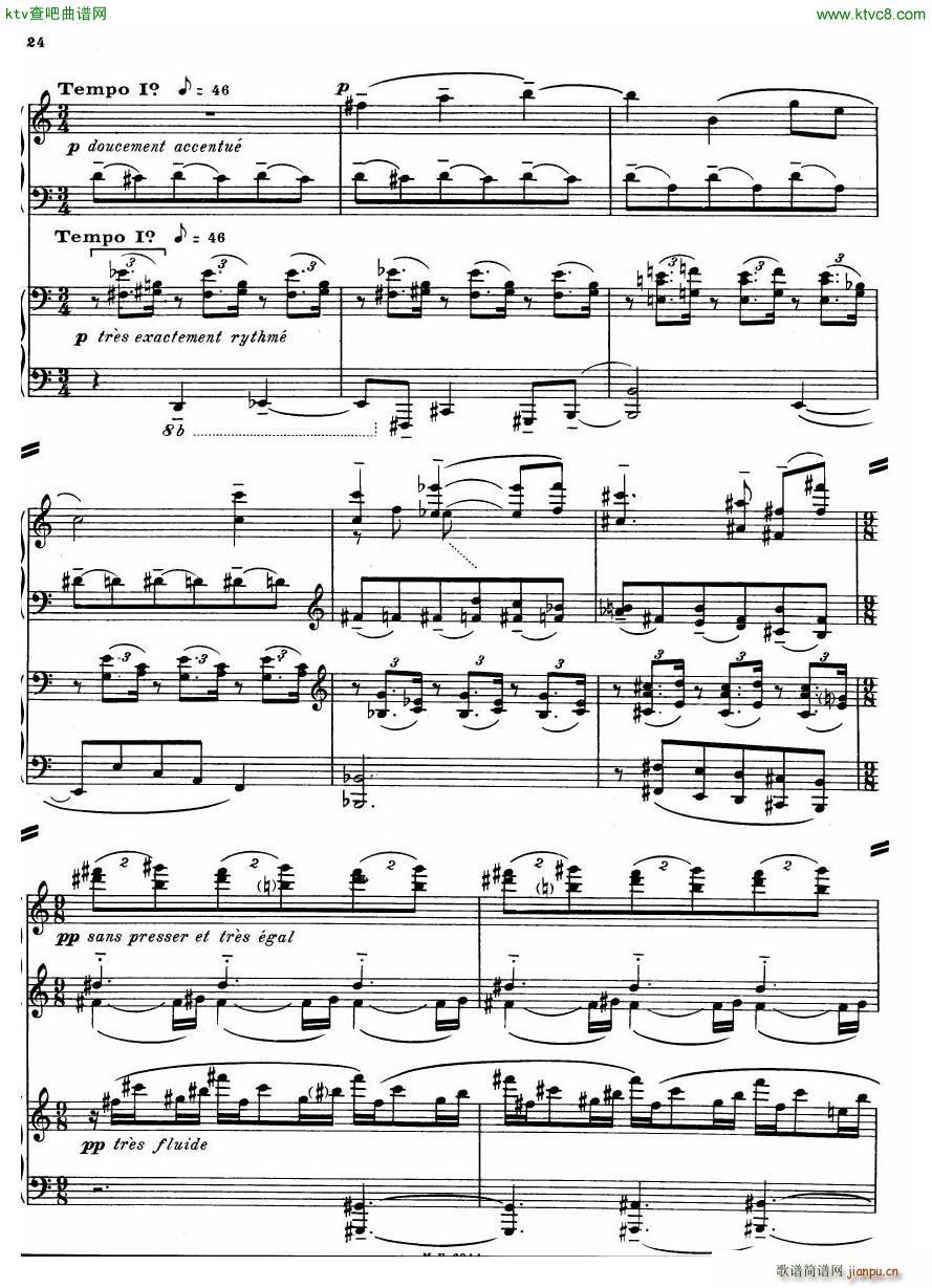 Auric Partita for two pianos(����V)24