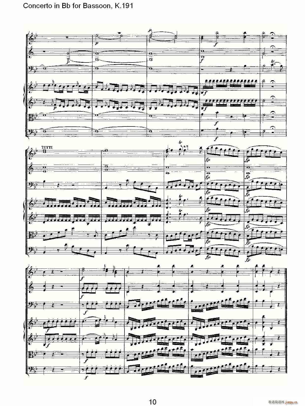Concerto in Bb for Bassoon, K.191(ʮ�ּ�����)10
