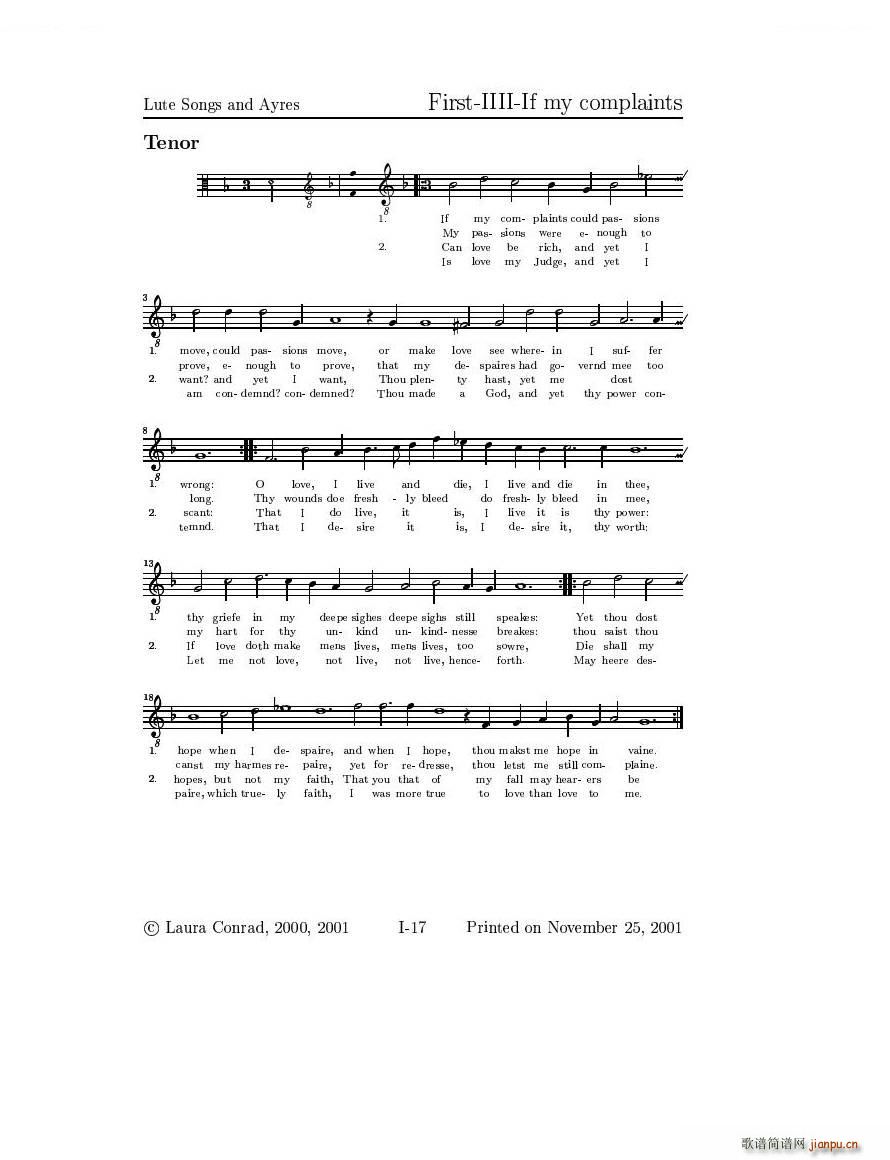 Dowland Lute Music һ Lute Music һ(ʮ�ּ�����)23