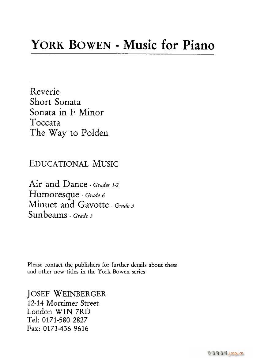 Bowen Toccata Op 155(����V)18