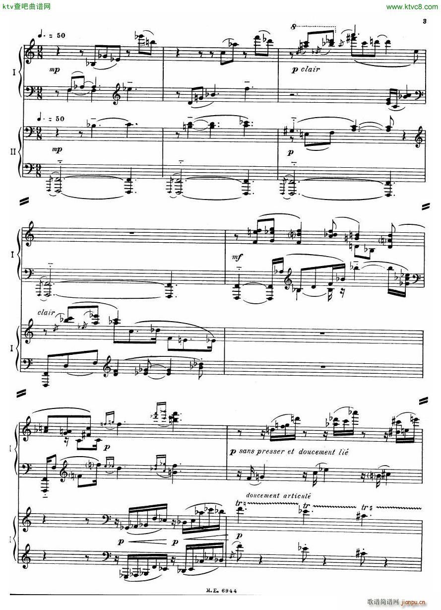 Auric Partita for two pianos(����V)3