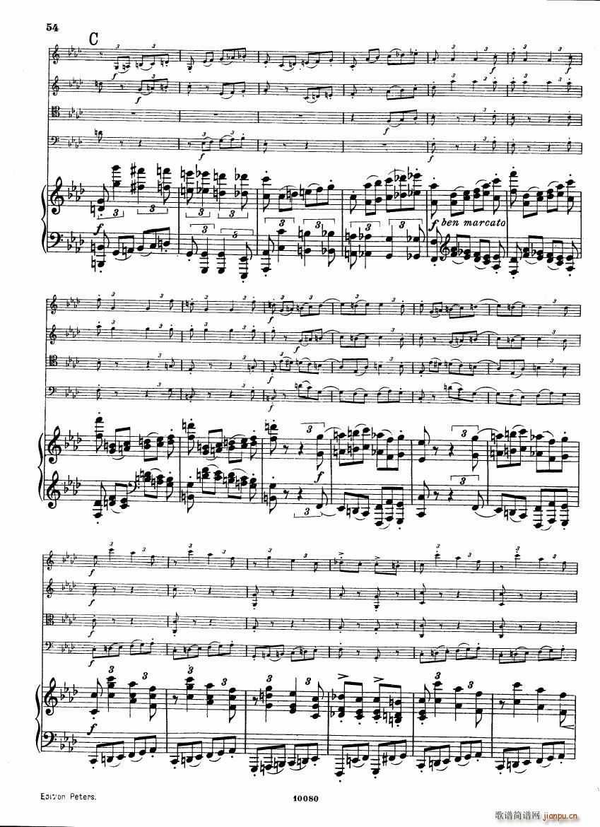 Brahms op 34 Piano Quintet f minor score ��(����V)12