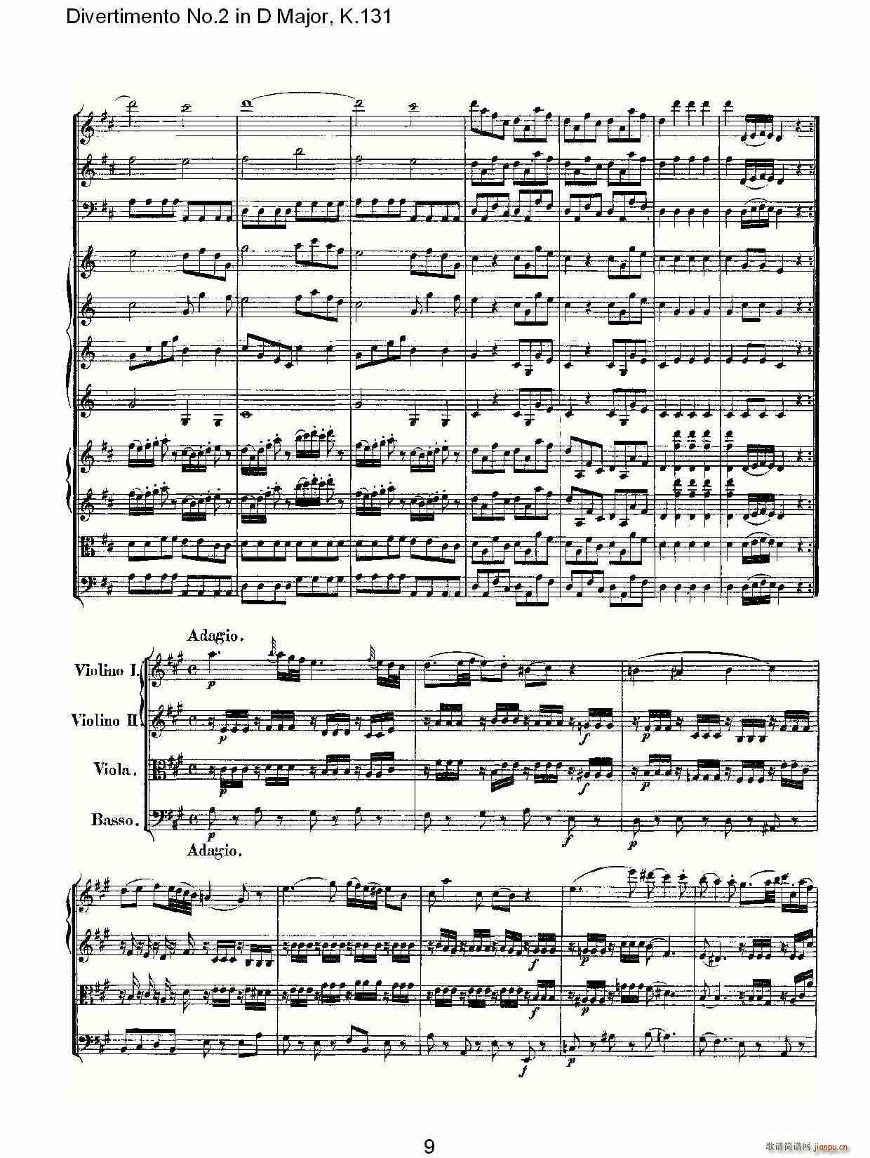 Divertimento No.2 in D Major, K.131(ʮ�ּ�����)9