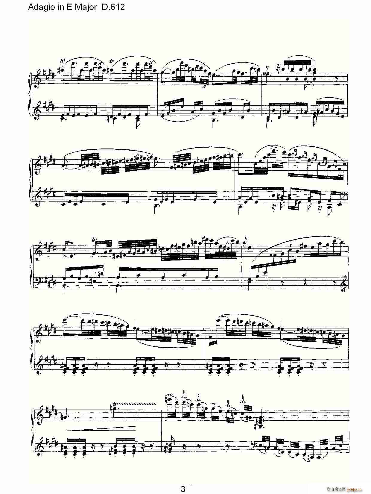 Adagio in E Major D.612(ʮ�ּ�����)3