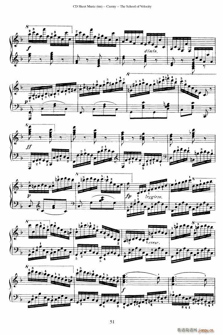 Czerny op 299 Schule der Gel ufigkeit 2(����V)51