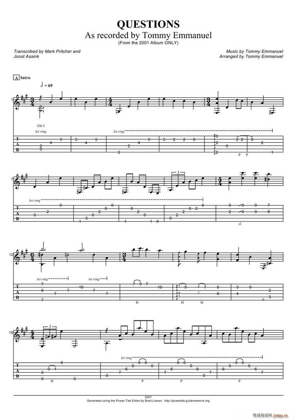 tommy emmanuel questions ָ������(�����V)1