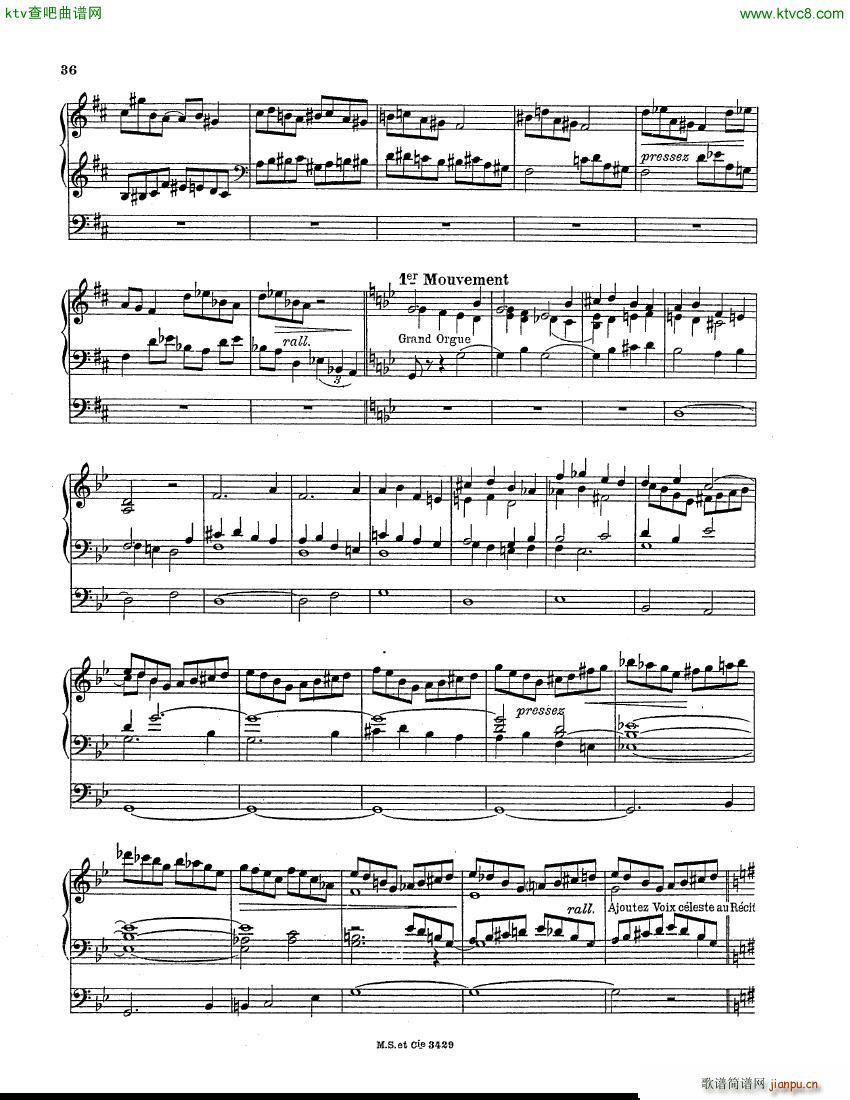 Berthier Paul Variations pour Grand orgue(����V)7
