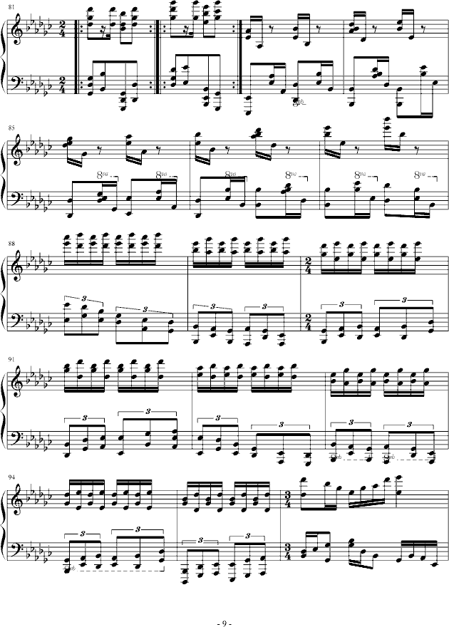 eyude no.3 in G flat(����V)9