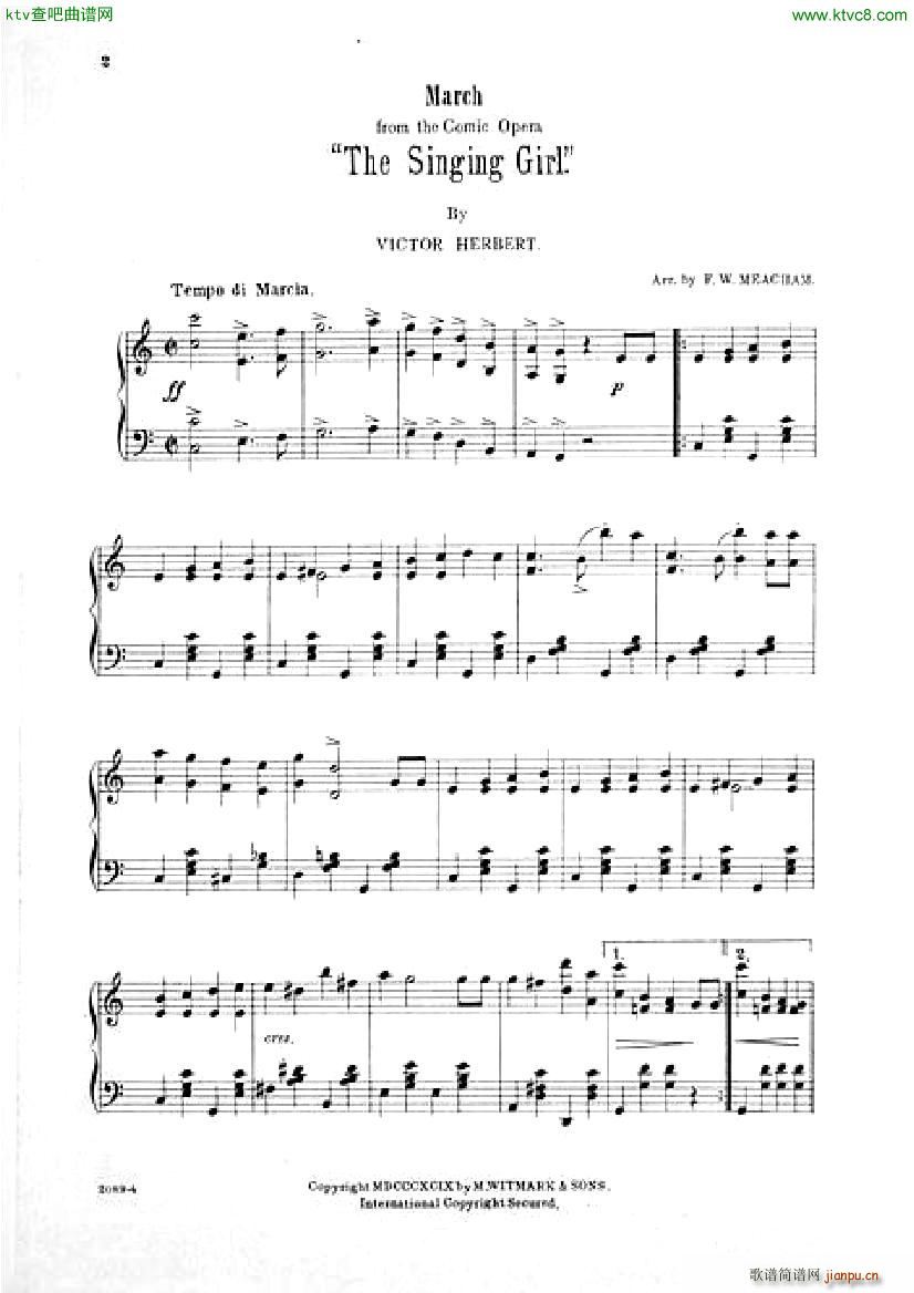 Victor Herbert The Singing Girl 2 Waltzes(����V)1