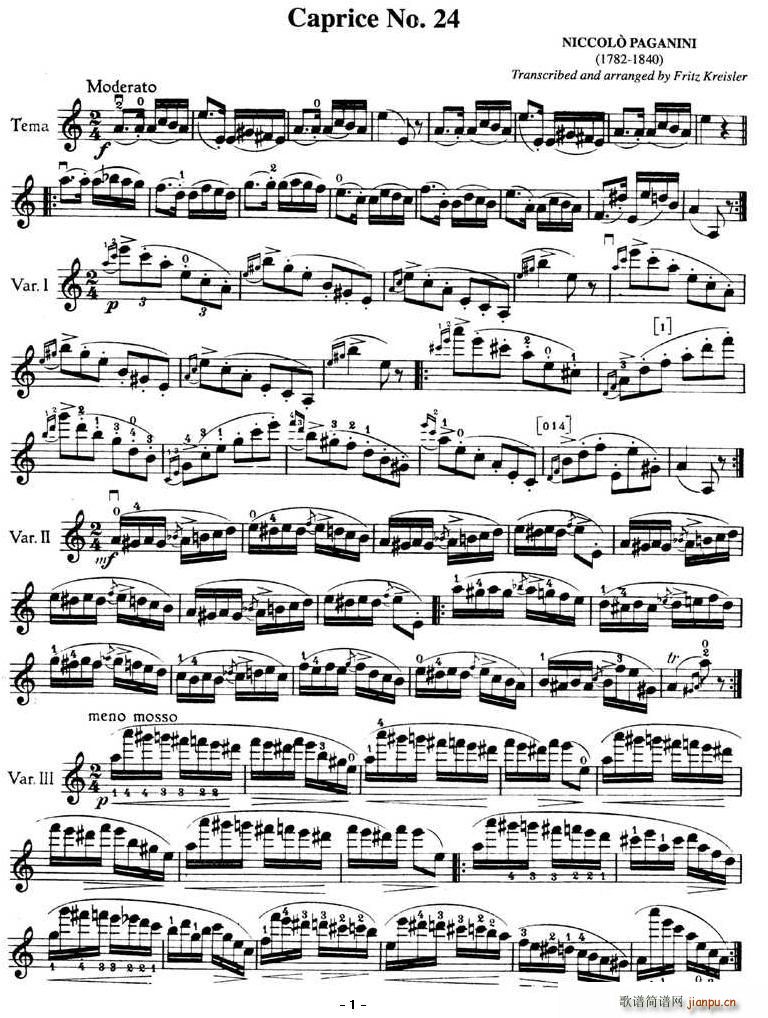 Caprice No.24(ʮ�ּ�����)1