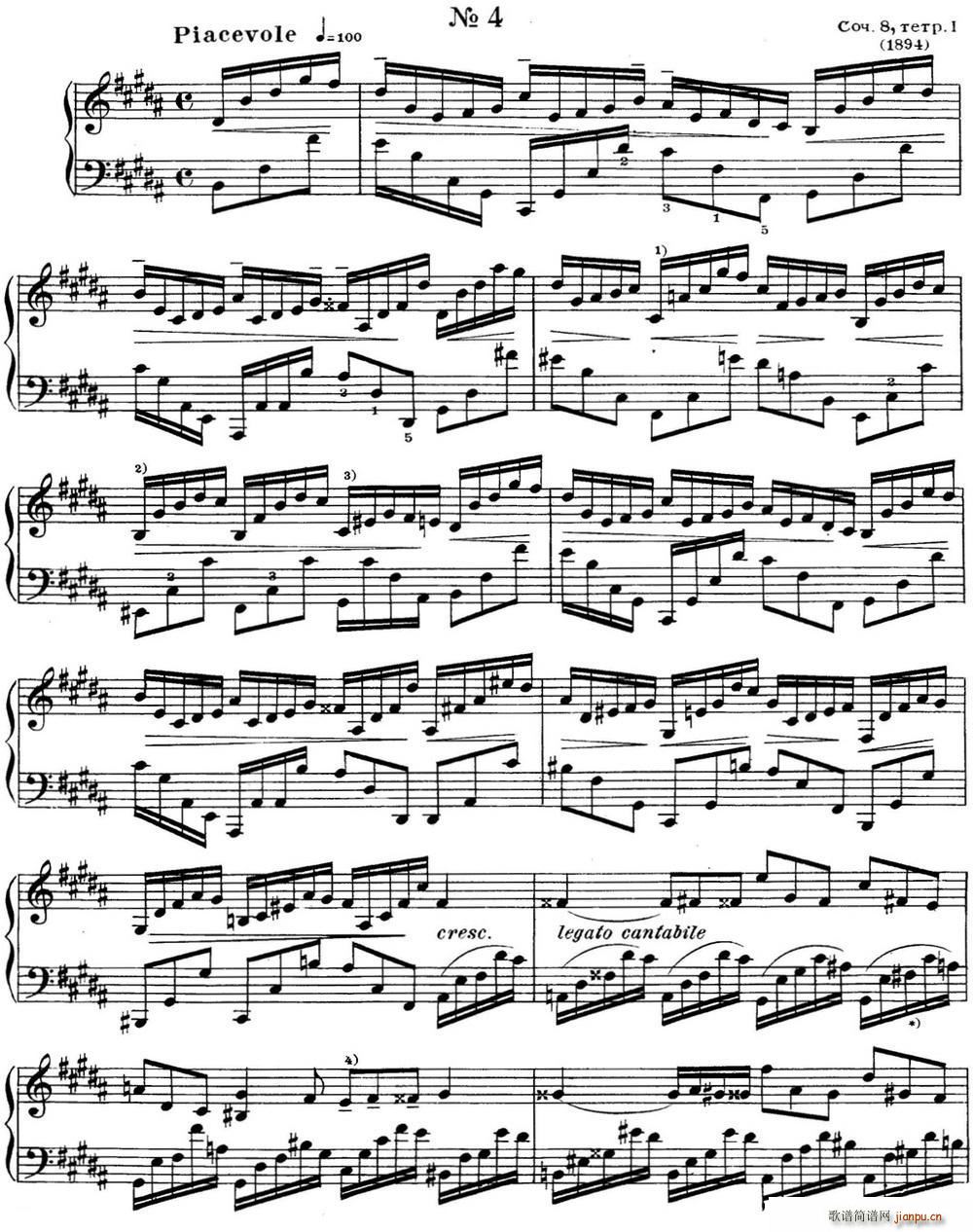 ˹����e ��پ����� Op 8 No 4 Alexander Scriabin Etudes(����V)1