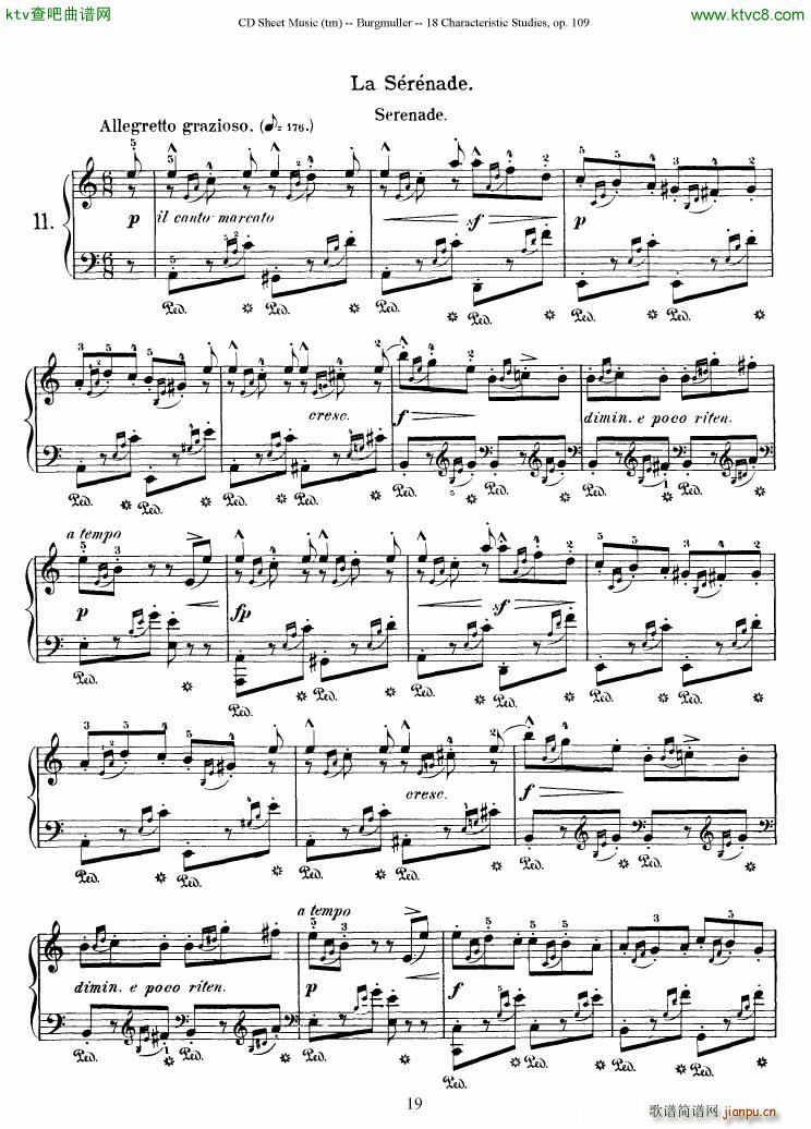 Burgmuller 18 characteristic studies op109(����V)19