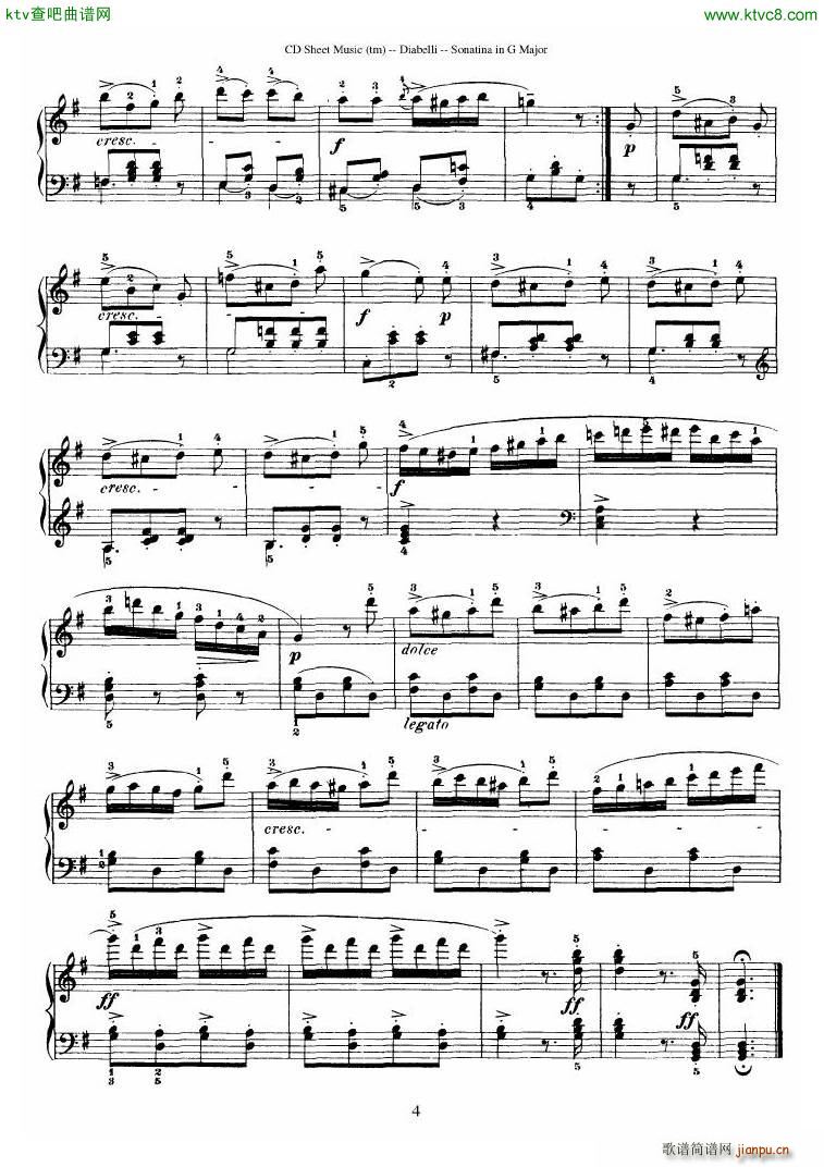 Diabelli Sonatinas Op 168 No 1 7 34P(����V)8