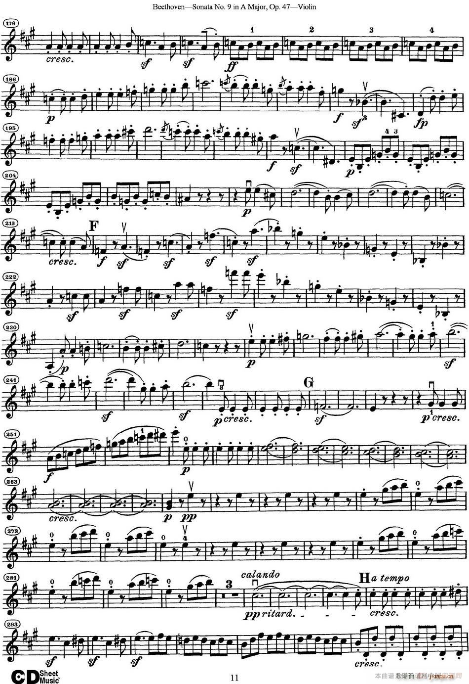 Violin Sonata No 9 in A Major Op 47(С�����V)11