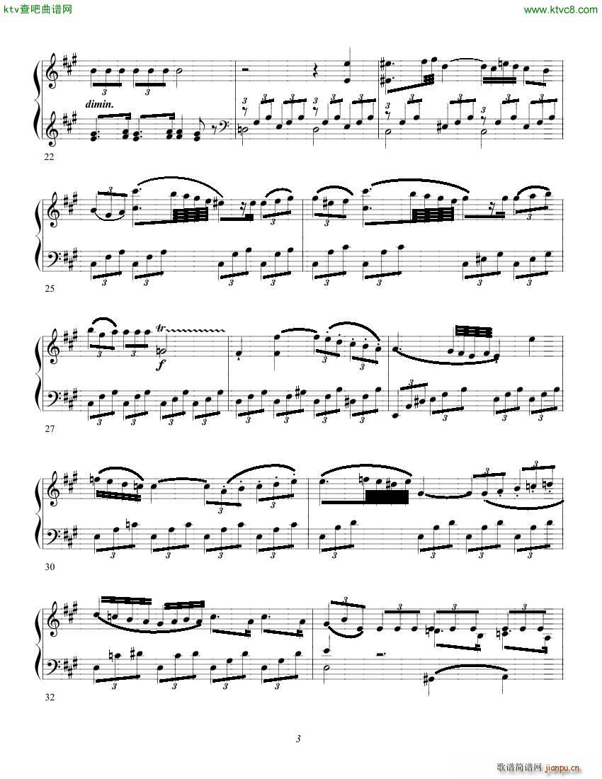 Clementi op 1 No 5 Sonate A major(����V)3