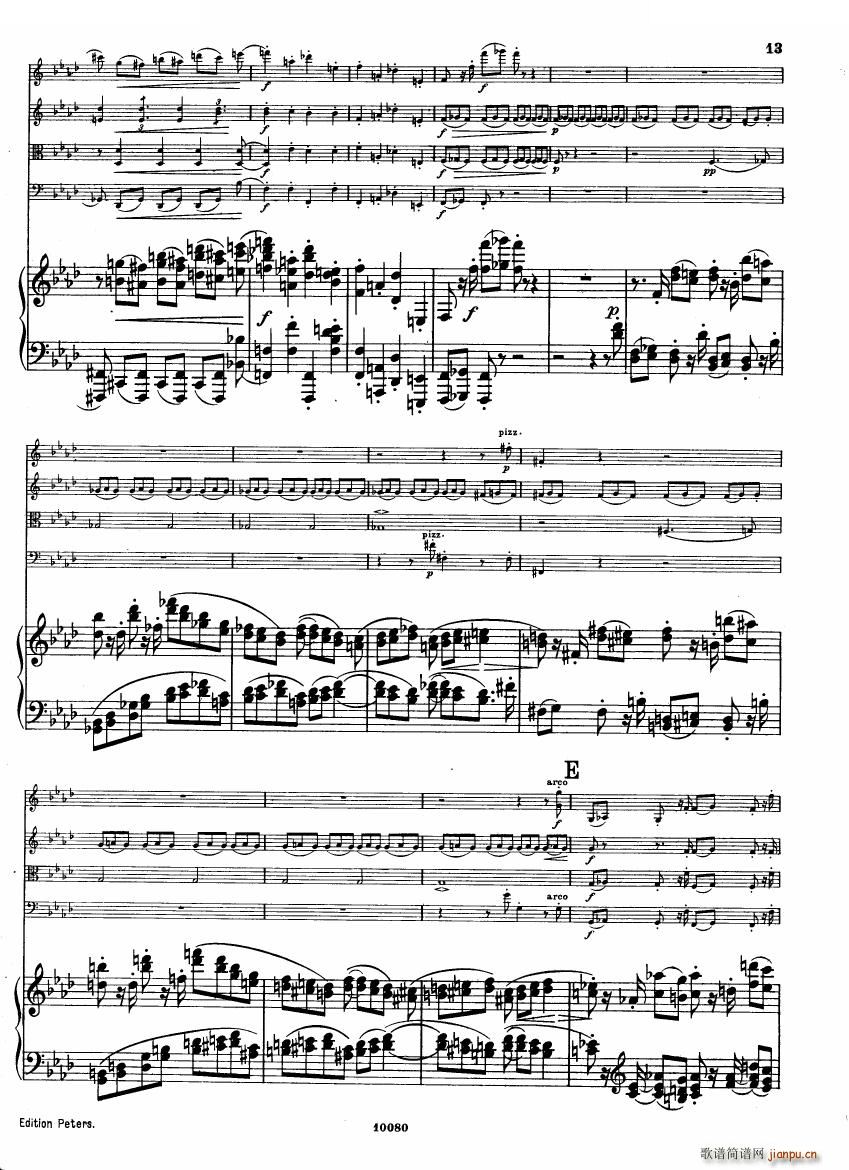 Brahms op 34 Piano Quintet f minor score һ(����V)11