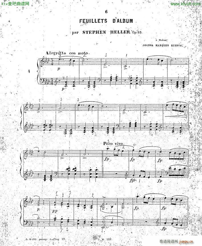 op 83 Feuillets d album(����V)1