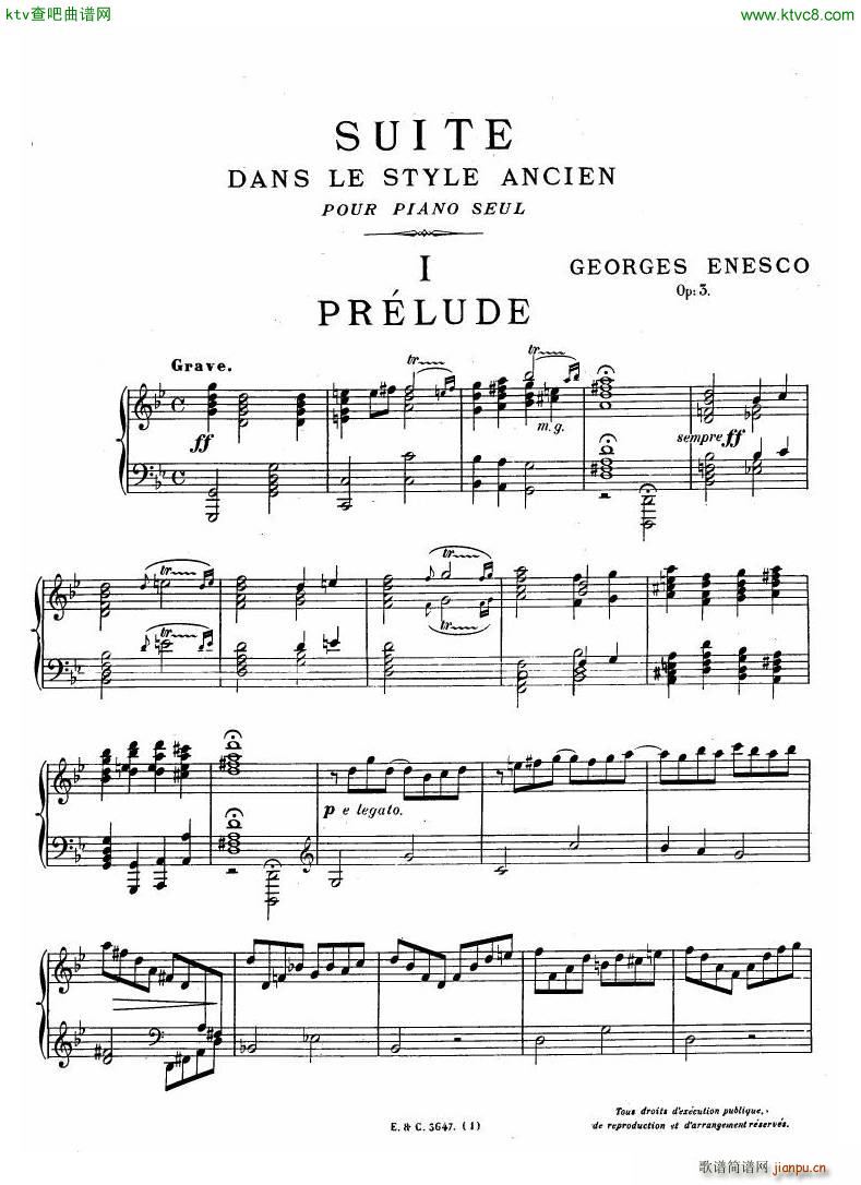 Enesco Op 3 Suite in the old style(����V)1