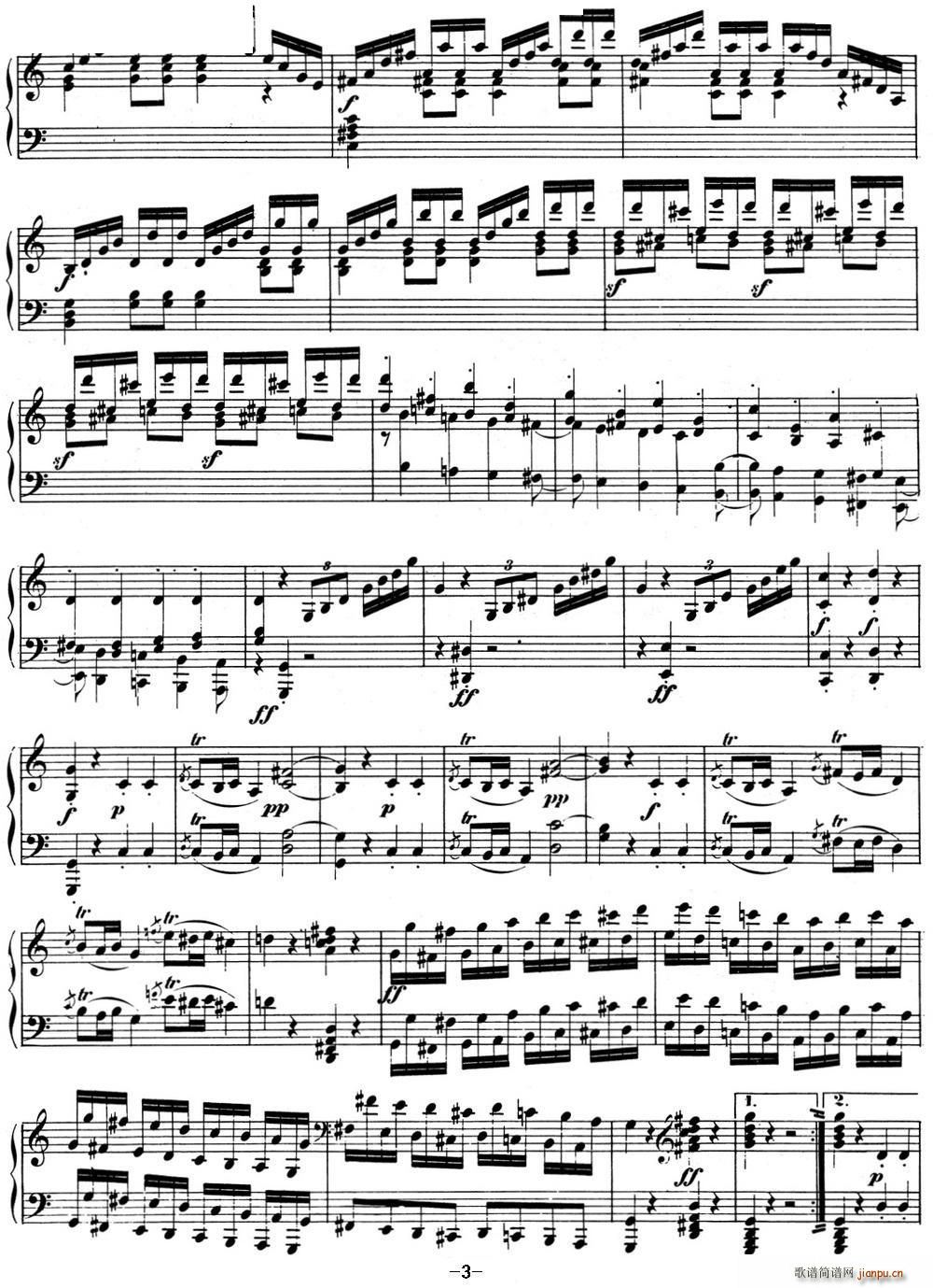 ؐ���������Q��03 C���{ Op 2 No 3 C major(����V)3