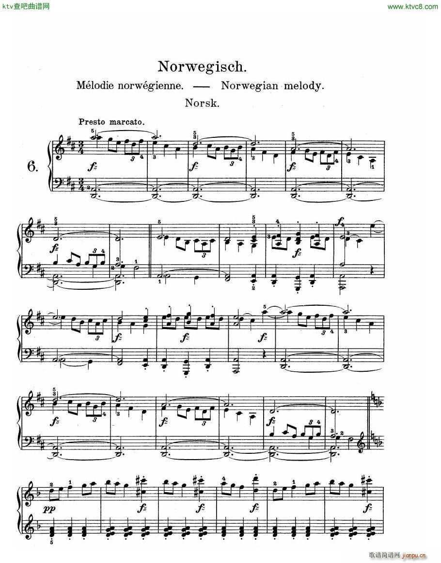 Grieg Lyric Pieces Op 12(����V)10