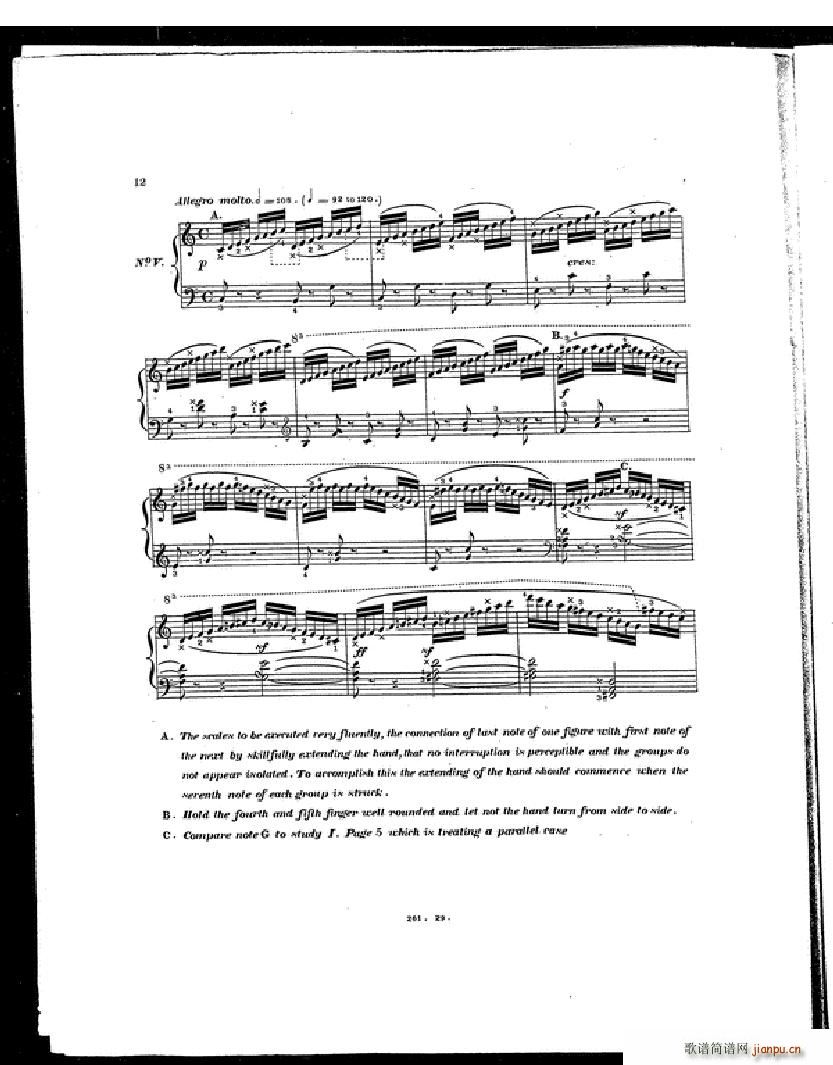 Czerny Etudes de la Velocite(����V)9