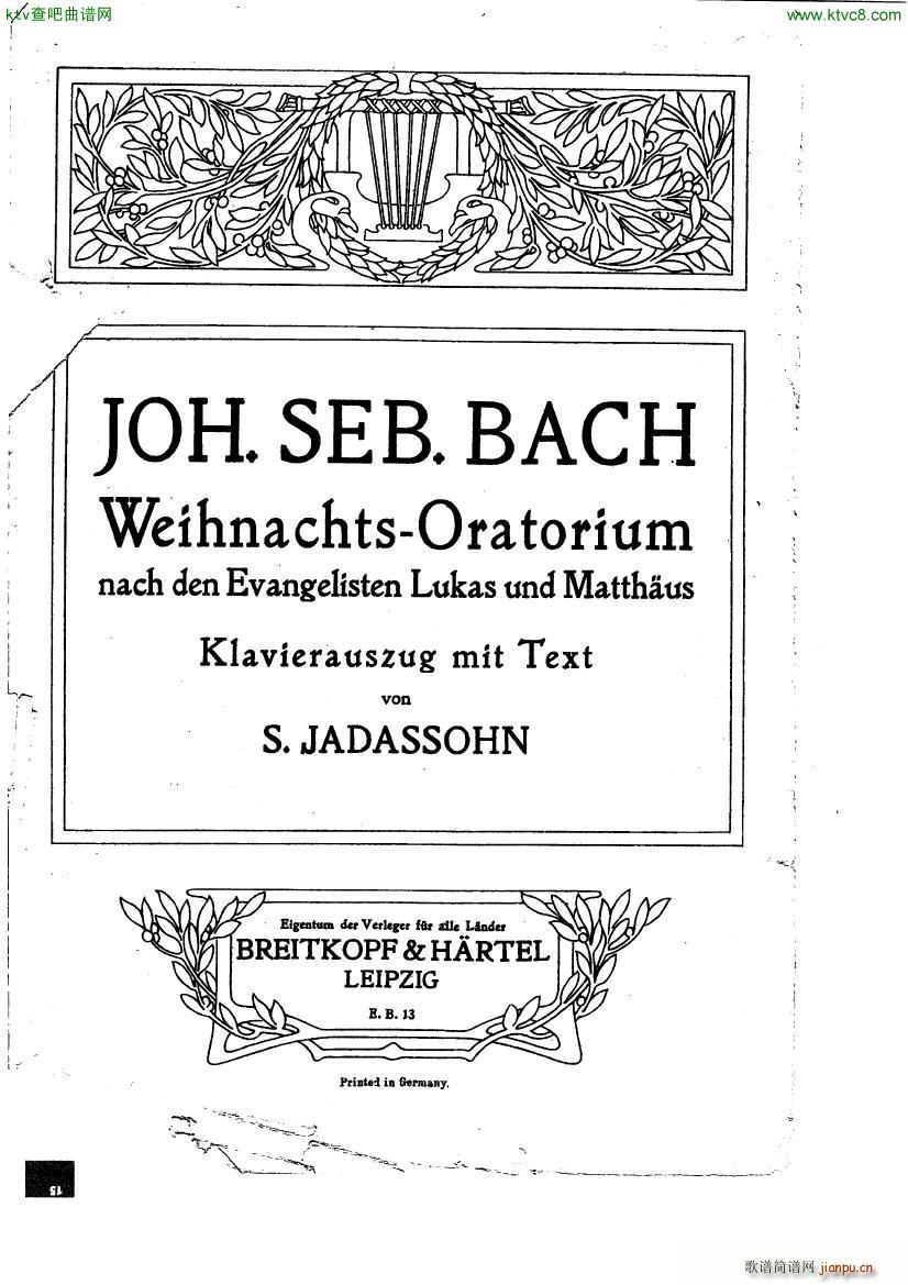 Bach JS BWV 248 Christmas Oratorio No 1(����V)1