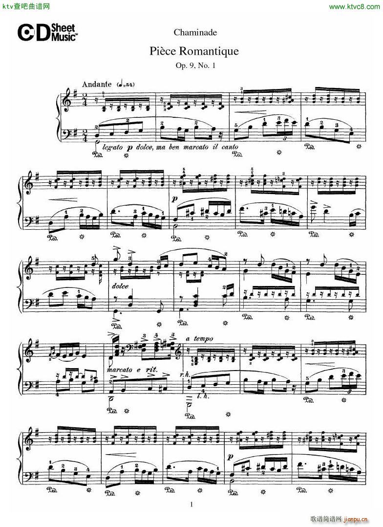 Chaminade 09 1 Piece Romantique(����V)1