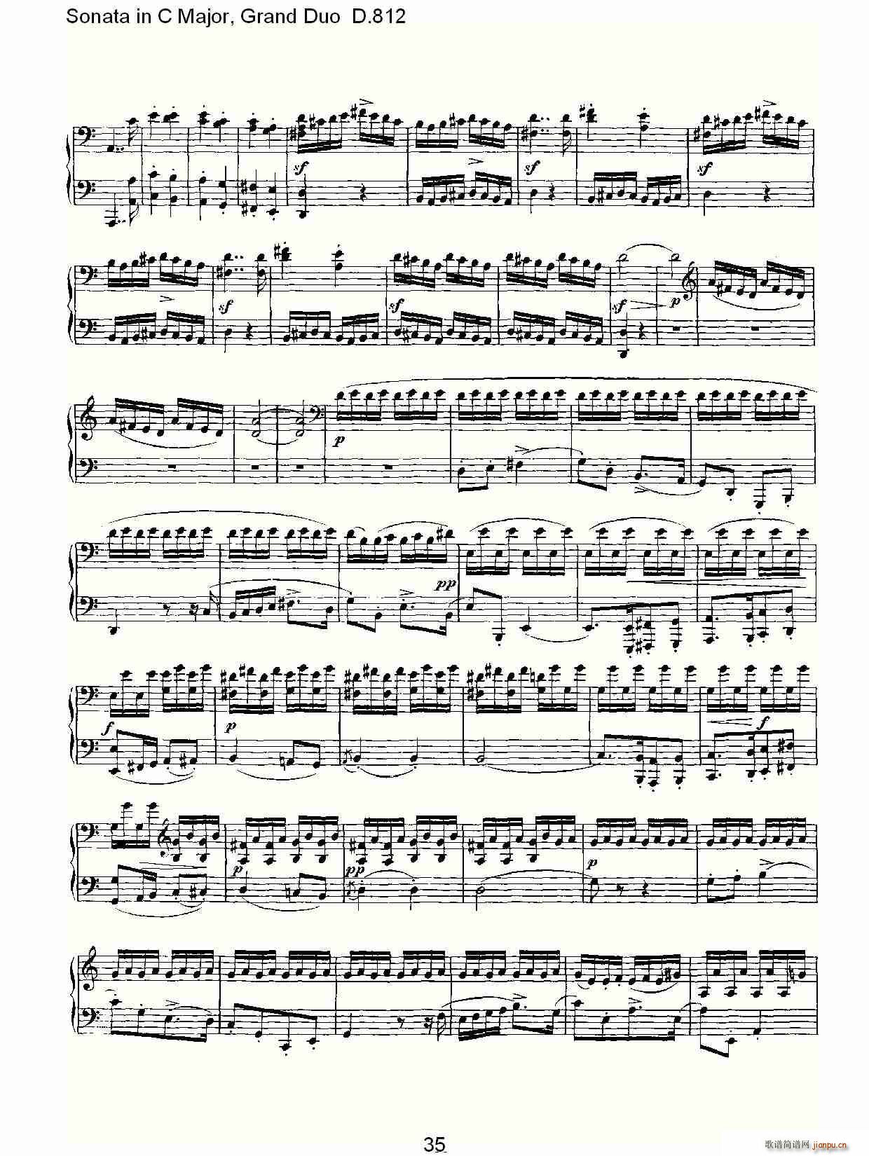 Sonata in C Major, Grand Duo D.812(���V)5