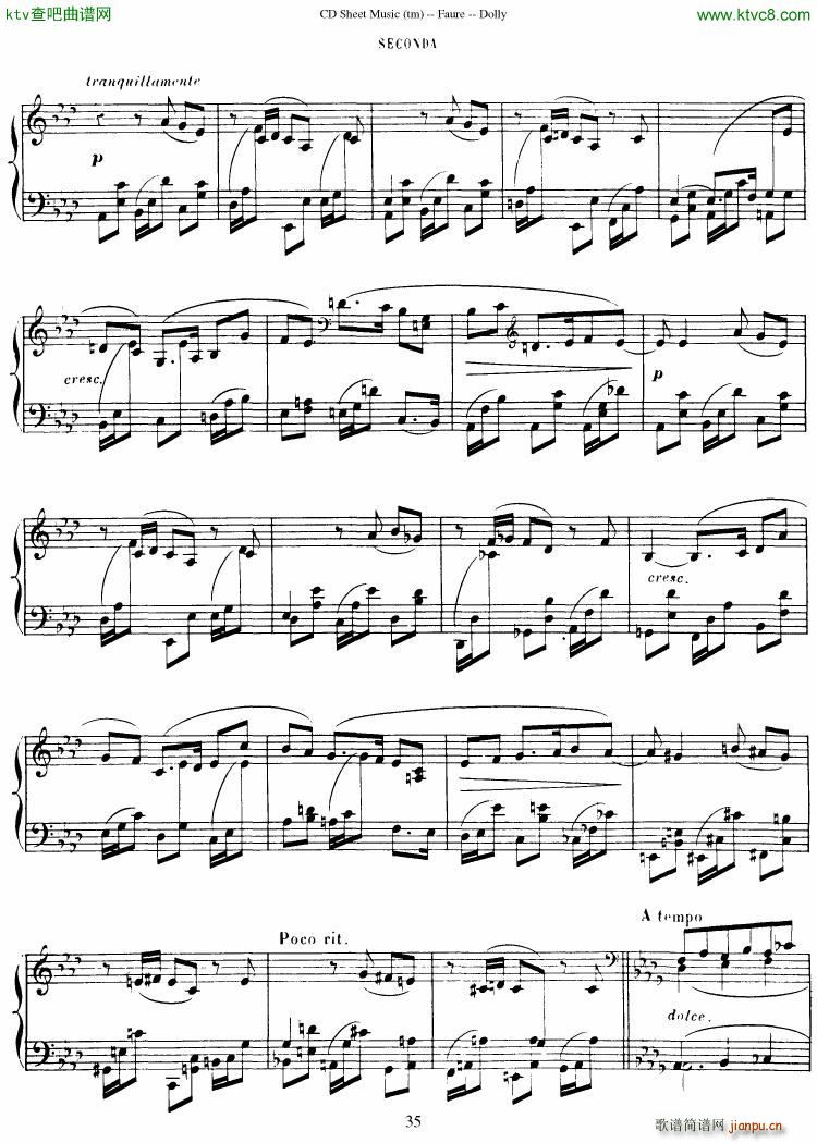 Faur�� op 56 Dolly Suite(����V)36