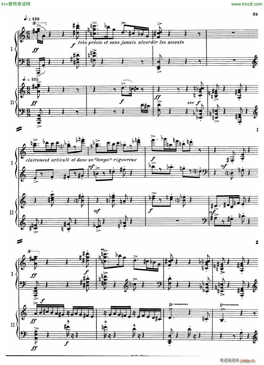 Auric Partita for two pianos(����V)29