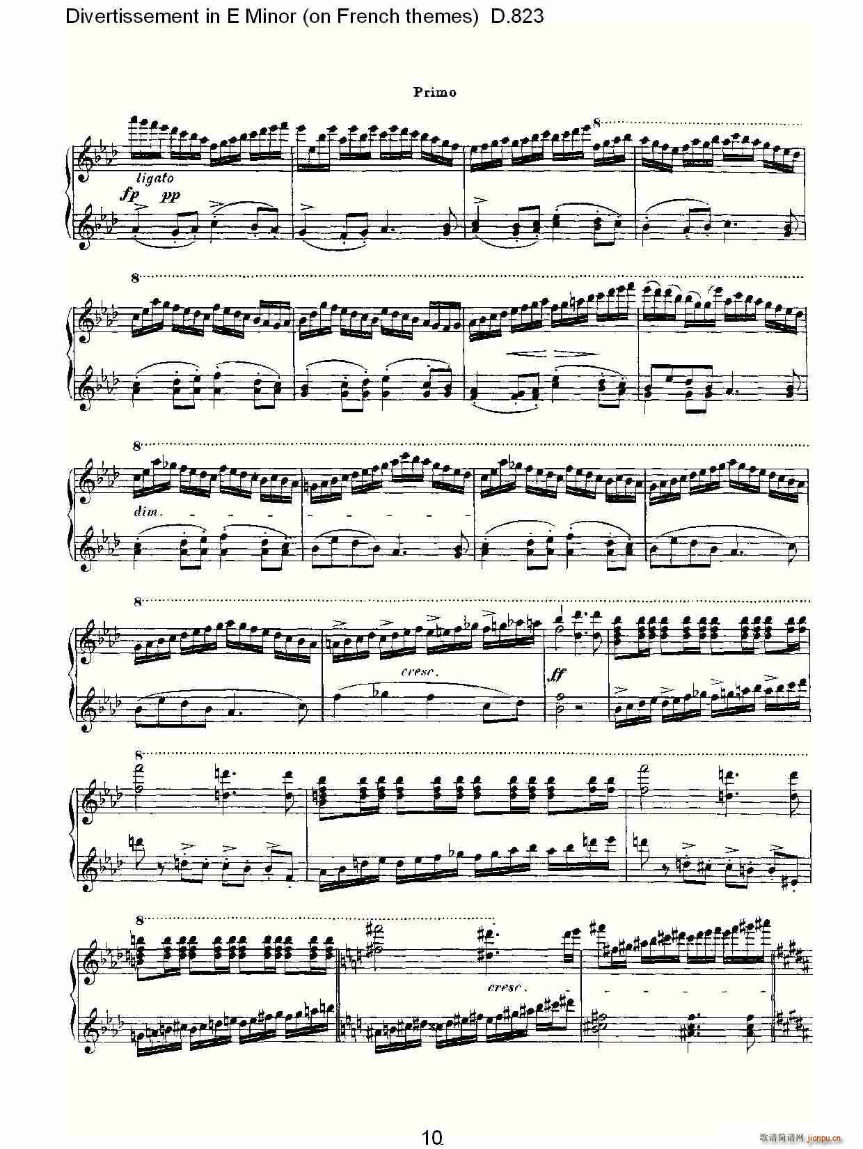 Divertissement in E Minor(ʮ�ּ�����)10